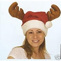 Plush Christmas Santa HAT & Reindeer Antlers