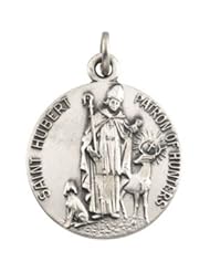 14K Yellow Gold 18.00 mm St. Hubert Medal