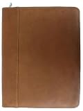 Piel Leather Zippered Padfolio