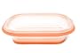 FoldTuk 6 Cup Rectangular Collapsible Bakeware and Storage Container, Orange