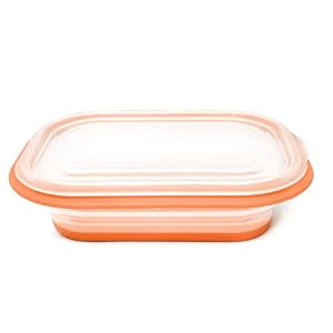 FoldTuk 6 Cup Rectangular Collapsible Bakeware and Storage Container, Orange by FoldTuk Kitchenware