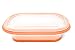 FoldTuk 6 Cup Rectangular Collapsible Bakeware and Storage Container, Orange