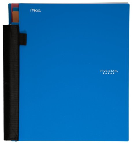 Five Star Advance 3 Subject Notebook, 11 x 10-1/8 Inches, 150 sheets, Blue (72809)