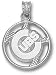 Chicago Cubs Solid Sterling Silver ''C CUBS'' Pierced Baseball Pendant