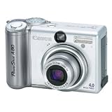 Canon, Inc. Canon Power Shot A80 4.0 Mega Pixels Digital Camera w/Canon Zoom Lens 3x 7.8-23.4mm 1:2.8-4.9 Digital Camera (Silver Colored Canon#PC1059)