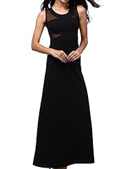 Polyester/Knit Sleeveless Cocktail Sheer Stretchy Wrap Mesh Club Dress/Homecoming Dress/Prom Dress/Party Dress/Maxi Dress 