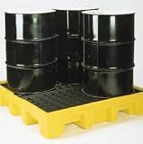Eight-Drum Platform - Spill Containment Pallet/Platforms with Grating, Eagle Manufacturing