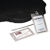 ESS41043 - ID Clear Plastic Luggage Tags with Straps