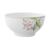 Villeroy & Boch Green Garland 20 ounce French Rice Bowl, Set of 4