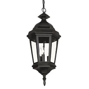 Kenroy Home 16315BL Estate 3-Light Hanging Lantern, Black by Kenroy Home