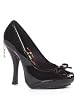 Women's 4.5 Inch Peep Toe Pump With Concealed Platform And Contrast Piping