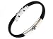 Horoscope Zodiac Signs Aries Bracelet. Stainless Steel Aries on Super Black Silicon Band Jelly Bracelet