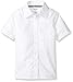 French Toast Girls' Short Sleeve Pointed Collar with Pocket Shirt
