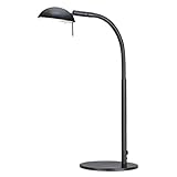 Black Gooseneck Halogen Desk Lamp