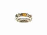 Triple Platinum Ring by Gurhan