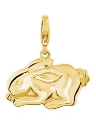 14K Yellow Gold Rabbit Charm