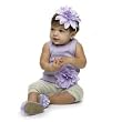 Infant Purple Flower Tunic with Leggings