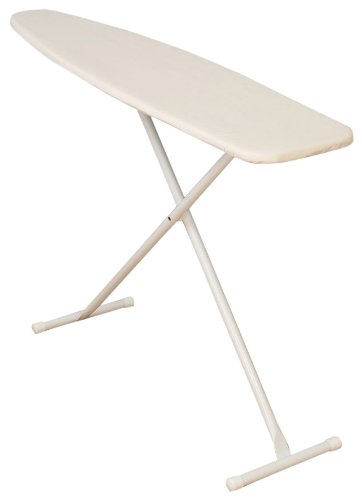 Household Essentials T-Leg Fibertech Top Ironing Board with Cotton Cover Installed, Assorted