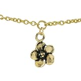 14k Gold Plated Belly Chain with Flower Charm