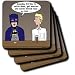 Search : Super Hero Parody with Batman at the Bar thinks about settling down - Set Of 8 Ceramic Tile Coasters