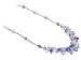 Sterling Silver Lavender Swarovski Crystal 14" 16" 18" 20" 22" 24" Necklace