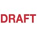 Xstamper Ecostamp "Draft" Title Stamp, 2 x 0.5 Inches, Red (4407)
