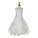 Cinderella Couture Girls Cascading Crystal Organza Rhinestone Party Dress