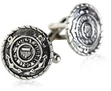 Coast Guard Cufflinks Silver USCG With Presentation Box