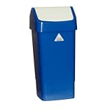 Swing Top Bin Colour: Blue. Capacity: 50 litre.