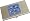 Blue Gem Flower Business Card Holder / Case