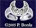 Horned Moon Toe Ring