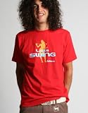 Bunker Mentality 'Lets Swing' T-Shirt Red L