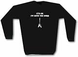 It's OK I'm With The Band V Guitar Logo Men's Sweat Shirt in 2 colors Small thru 3XL