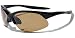 Polarized Sunglasses for Fishing, Golf, Cycling, Kayaking Superlight Tr90 Frame JMP44 (Powder Black & Bronze)