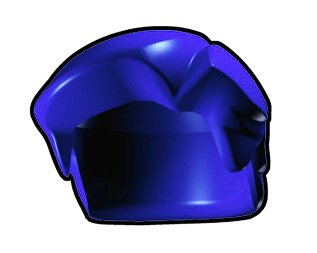 Buy Blue Mullet Hairpiece - LEGO Compatible Minifigure Piece Best Price.