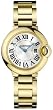 NEW CARTIER BALLON BLEU LADIES GOLD WATCH W69001Z2