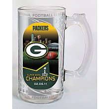 NFL Green Bay Packers Super Bowl Champions Hi-Def 3D Wrap Glass Sport Mug