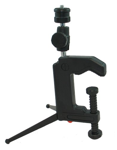 Tabletop Tripod Clamp With Double Ball Head