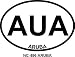 Aruba Oval Bumper Sticker
