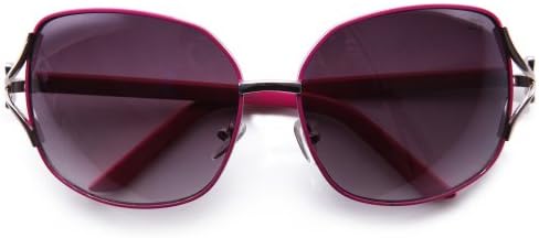 IG Metal Fashion Classic Classy Bow Temple Design Sunglasses in Hot Pink