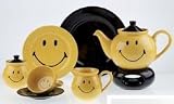 Waechtersbach Smiley 12-Piece Dinnerware  Place Setting, Service for 4, Yellow