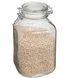 Case of 6 Bormioli Rocco Fido Glass Canning Jar Italian - 2 Liter