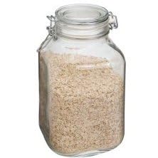 Case of 6 Bormioli Rocco Fido Glass Canning Jar Italian - 2 Liter by Bormioli Rocco