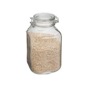 Case of 6 Bormioli Rocco Fido Glass Canning Jar Italian - 2 Liter by Bormioli Rocco