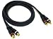 New CABLES TO GO 12FT Velocity RCA Male/Female AUDIO Extension Cables OFC Blue Lifetime Warranty
