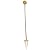 Quartz Pendulum 04 Faceted Kukui Nut Silver Reiki Energy Healing Crystal