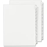 Avery Standard Collated Legal Dividers, Letter Size (751-800 Tab Set (1355)
