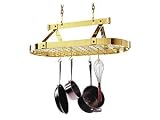 Review Enclume Design Products, Inc.  / Enclume PR16BWG-BP Premier Brass Oval Pot Rack with Grid 36-in.