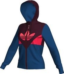 Adidas Damen Trainingsjacke S Colorado, lone blue/solid red f11, 42, O58489 Preisvergleich
