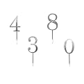 Rhinestone Number Cake Topper Collection